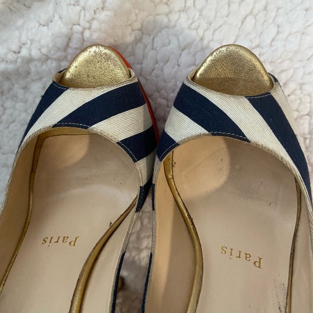 Christian Louboutin Lady Peep Sling Heels 36/5.5 - Picture 8 of 13
